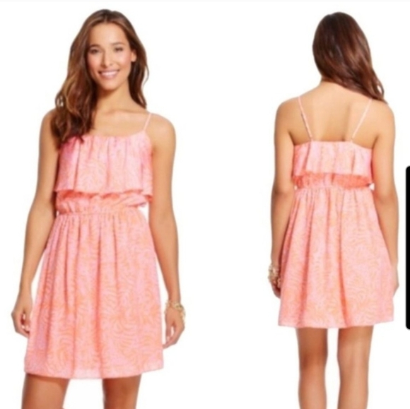 NEW Lilly Pulitzer Target Dress Jungle Giraffe Tropical Vacation 1X - Picture 1 of 7